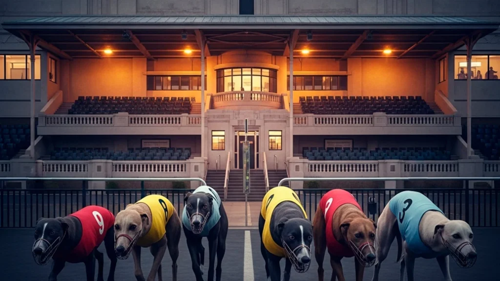 Historic greyhound racing at British stadium