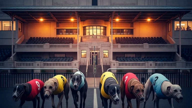 Historic greyhound racing at British stadium